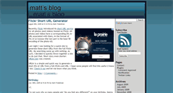 Desktop Screenshot of mattsblog.ca